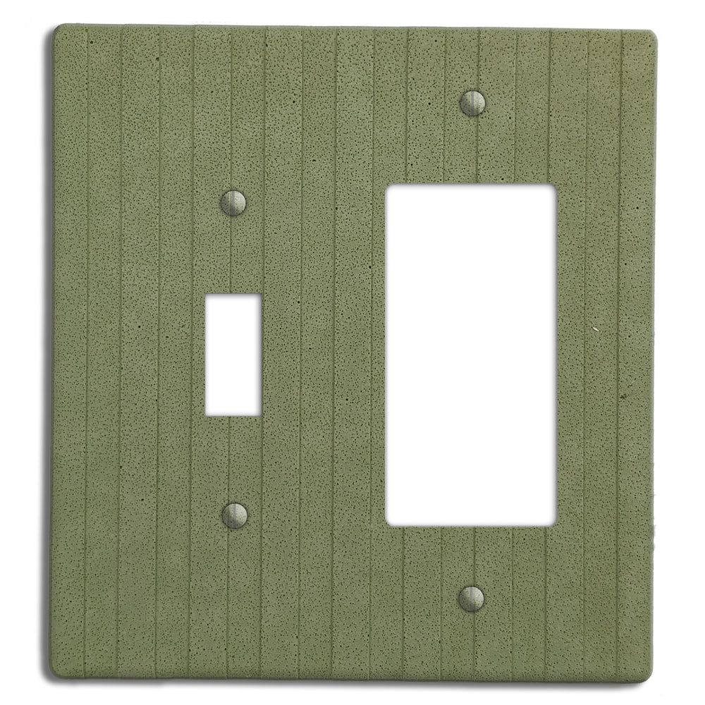 Sage Green Boho Stripes Toggle / Rocker Cover Plate