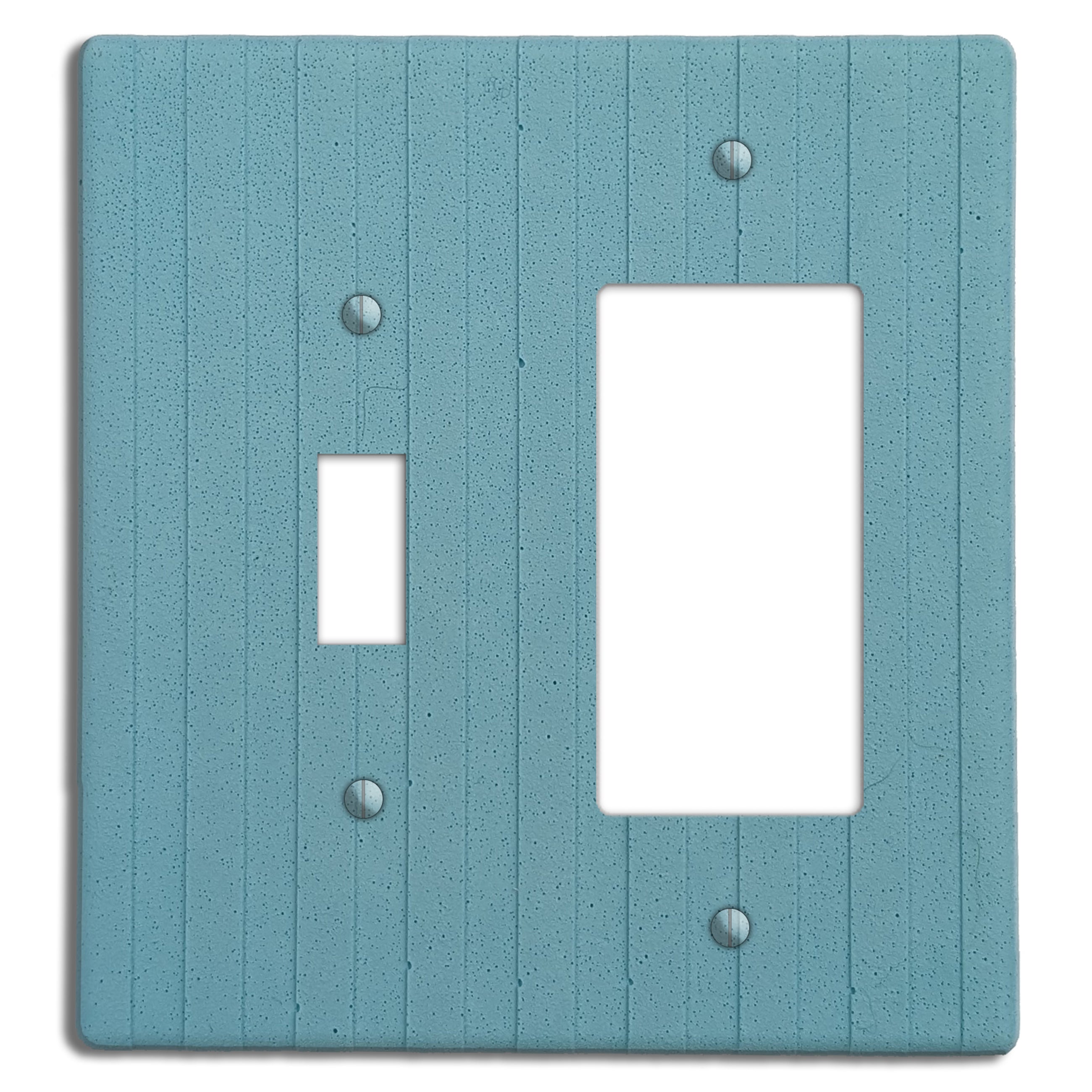 Caribbean Blue Boho Stripes Toggle / Rocker Cover Plate