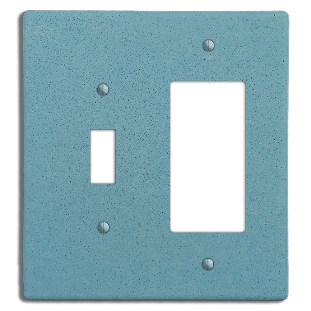 Caribbean Blue Boho Smooth Toggle / Rocker Cover Plate
