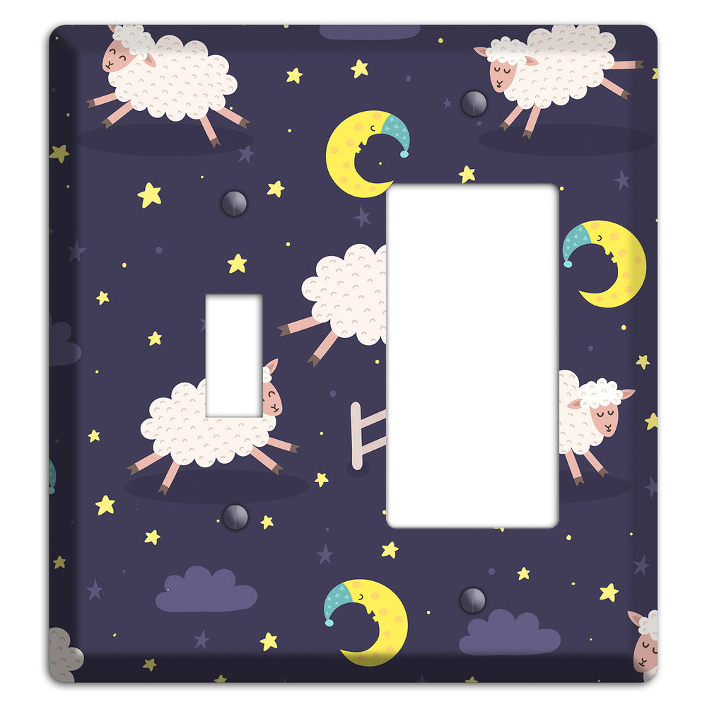 Counting Sheep Toggle / Rocker Wallplate