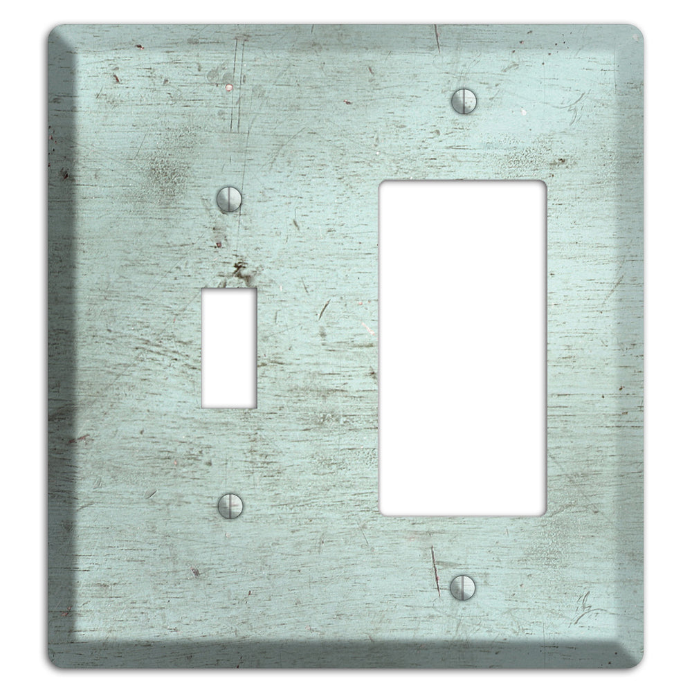 Weathered Teal Deck Toggle / Rocker Wallplate