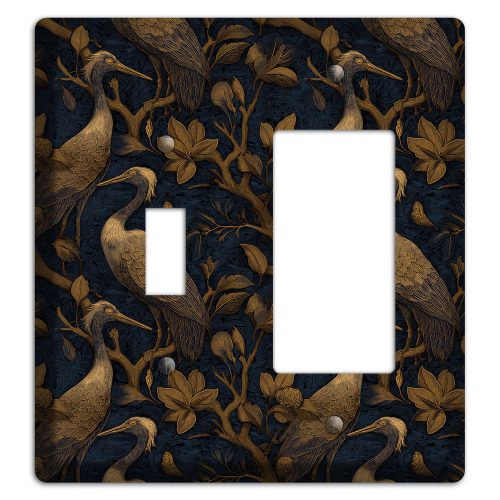 Gilded Heron Dusk Toggle / Rocker Wallplate