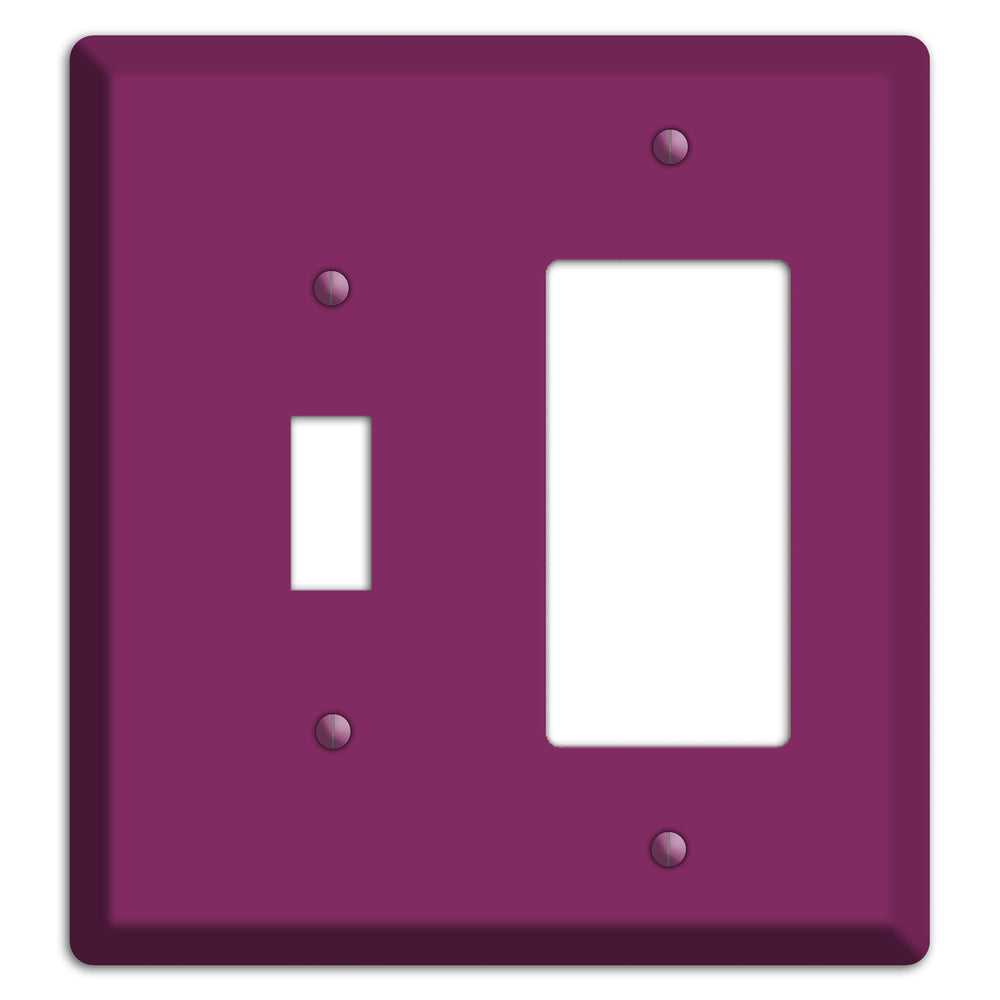 Baxter Plum Wine Toggle / Rocker Wallplate