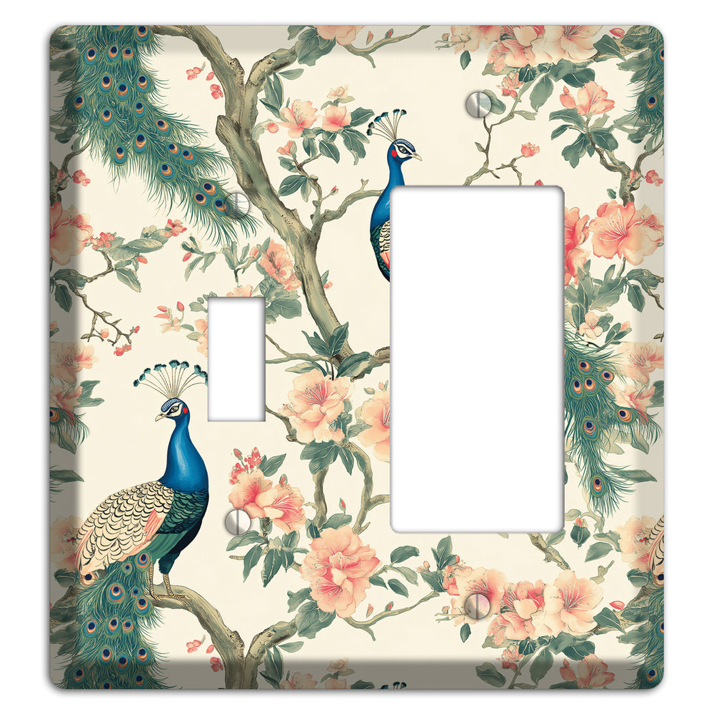 Imperial Plumage Garden Toggle / Rocker Wallplate