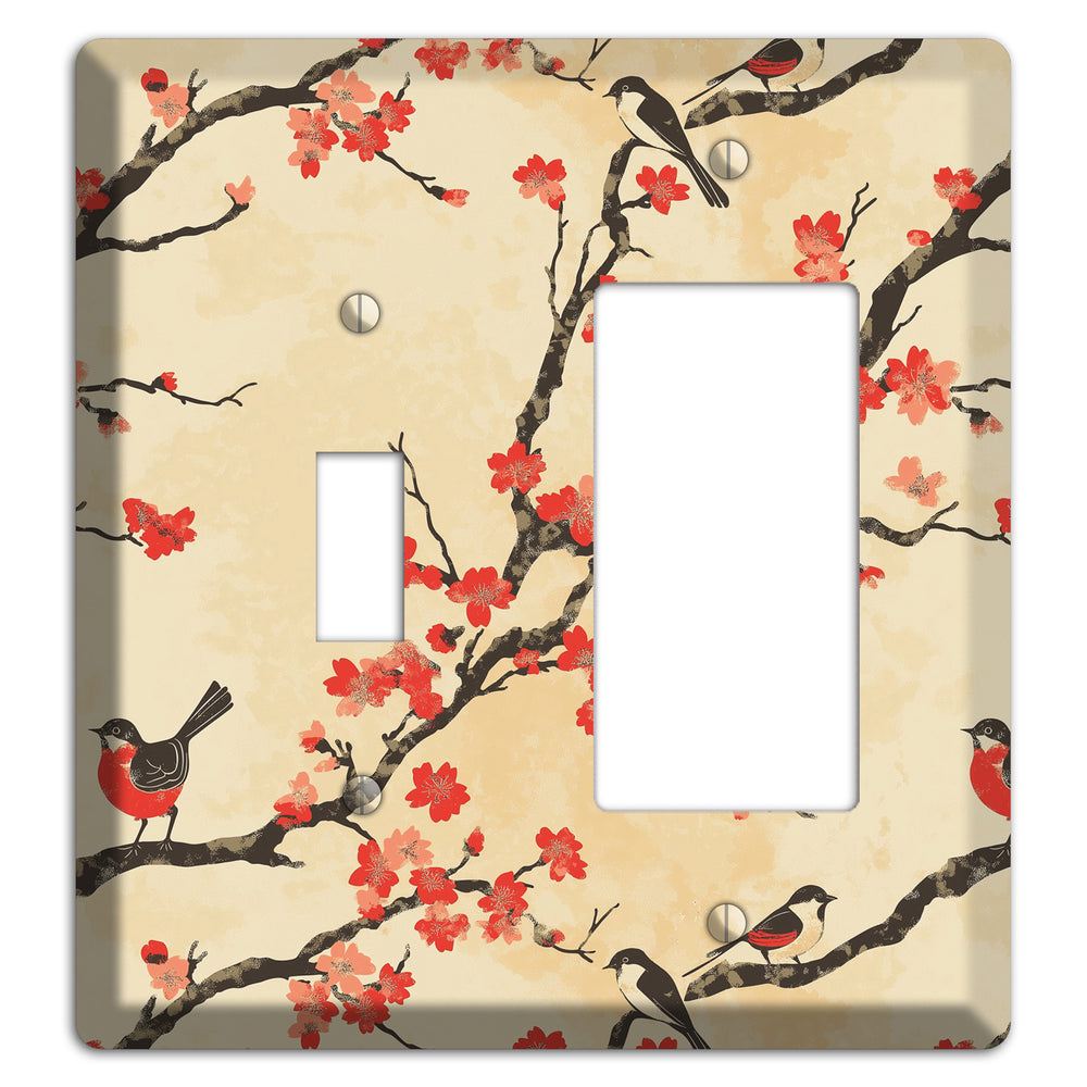 Blossom & Wing Toggle / Rocker Wallplate