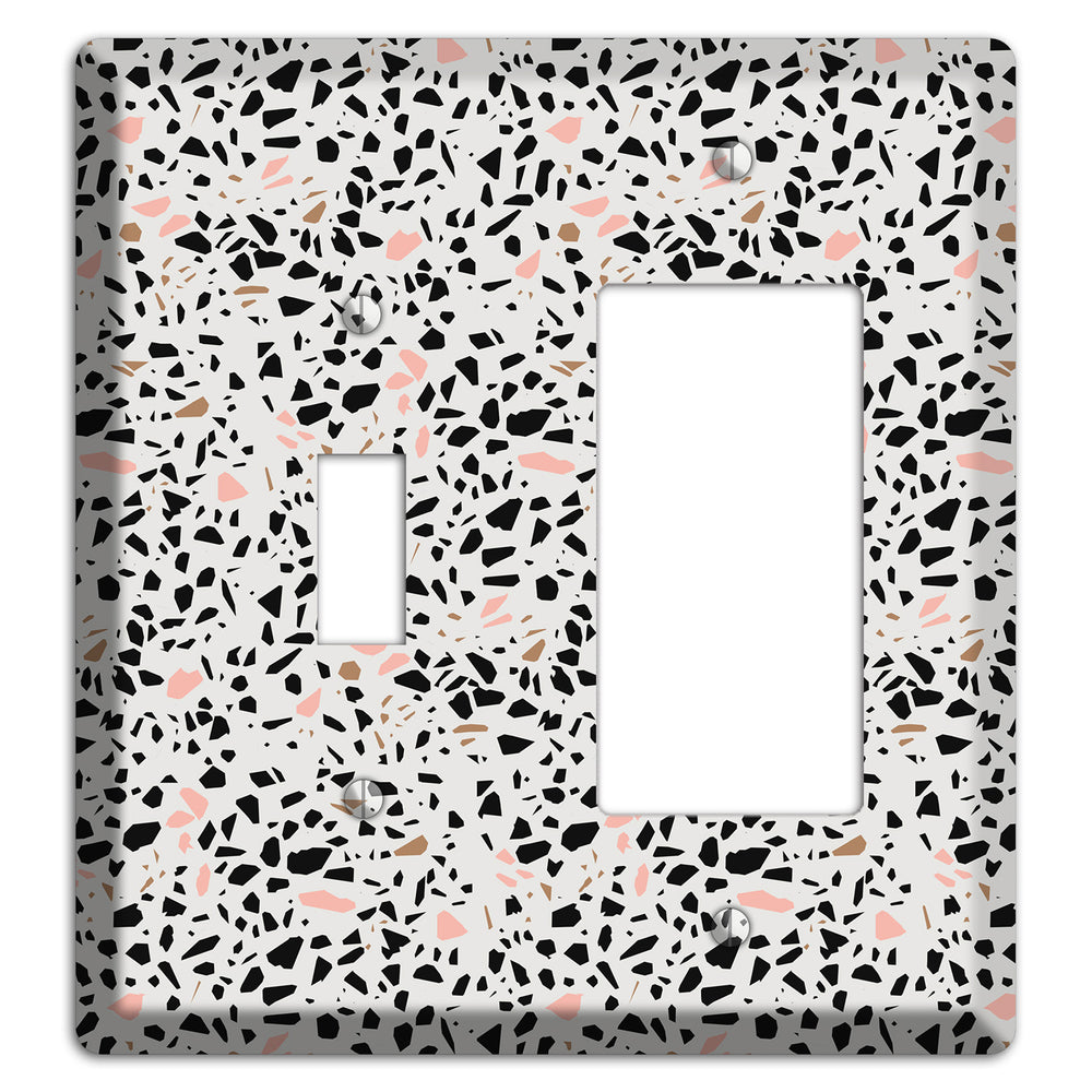 Monochrome Mix Toggle / Rocker Wallplate