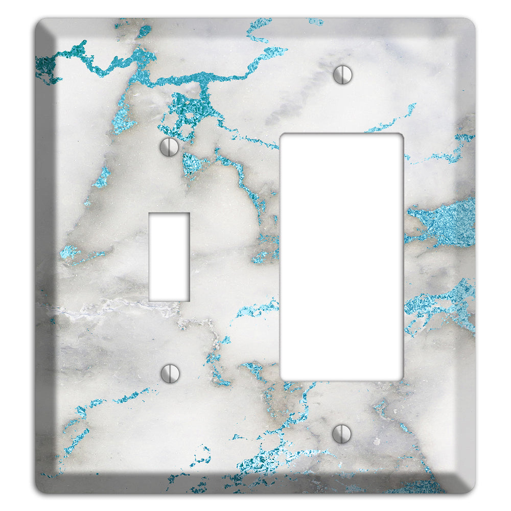 Gumbo Marble Toggle / Rocker Wallplate