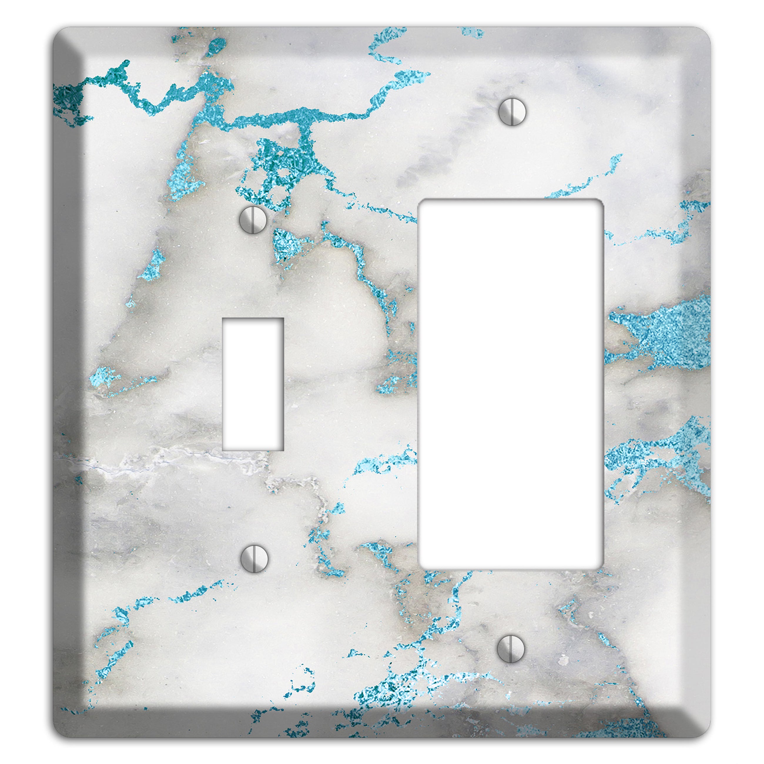 Gumbo Marble Toggle / Rocker Wallplate