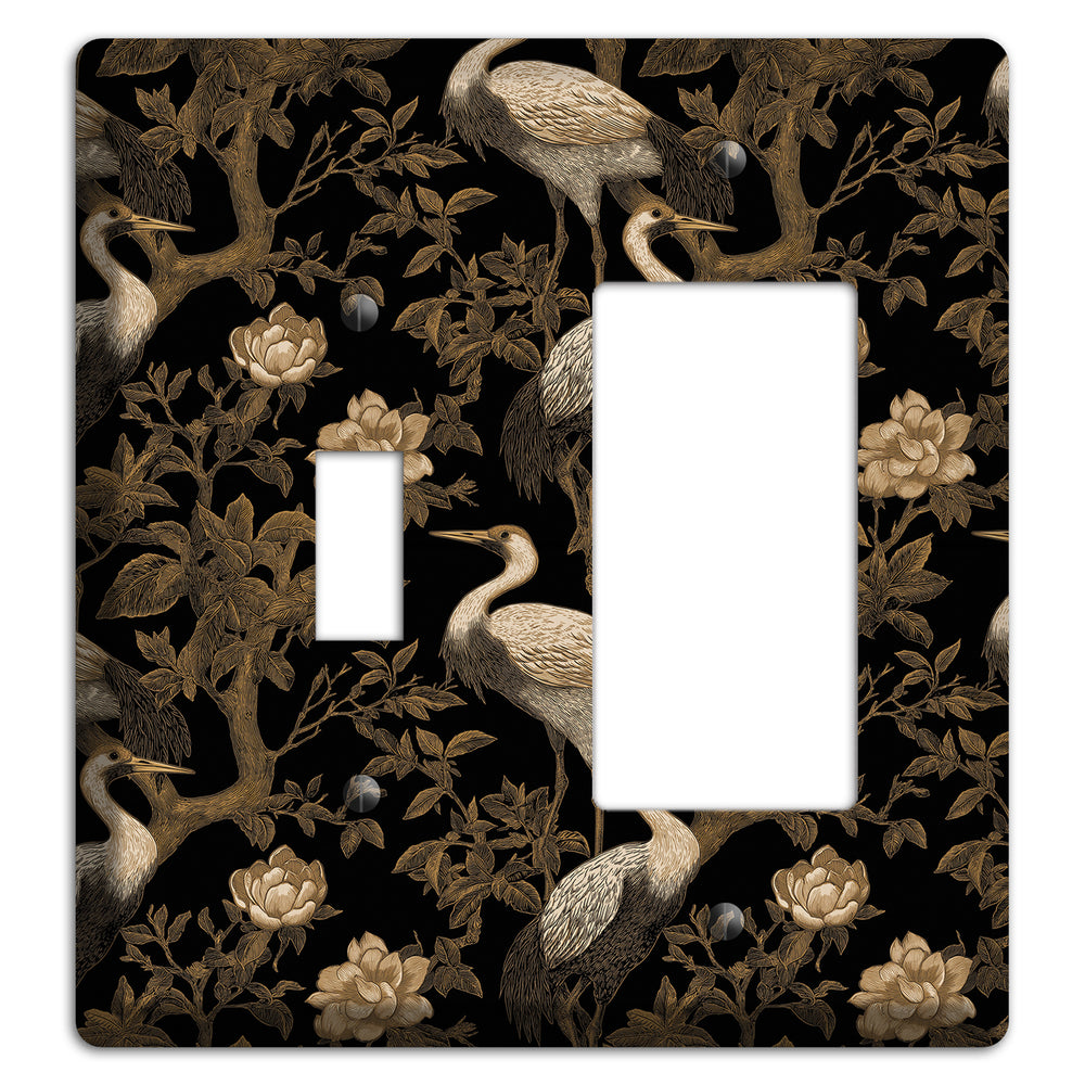 Obsidian Heron Dusk Toggle / Rocker Wallplate