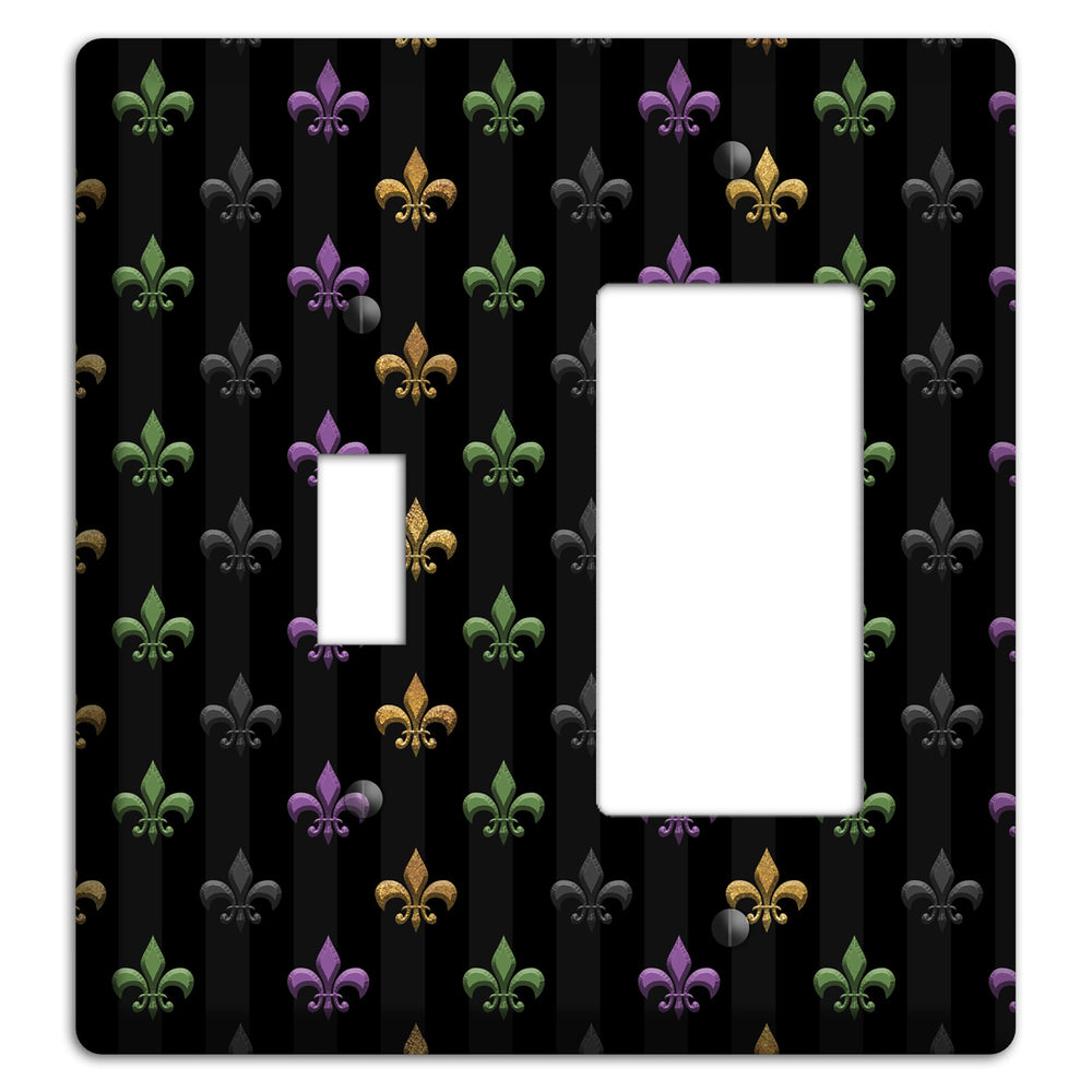Midnight Fleur Toggle / Rocker Wallplate