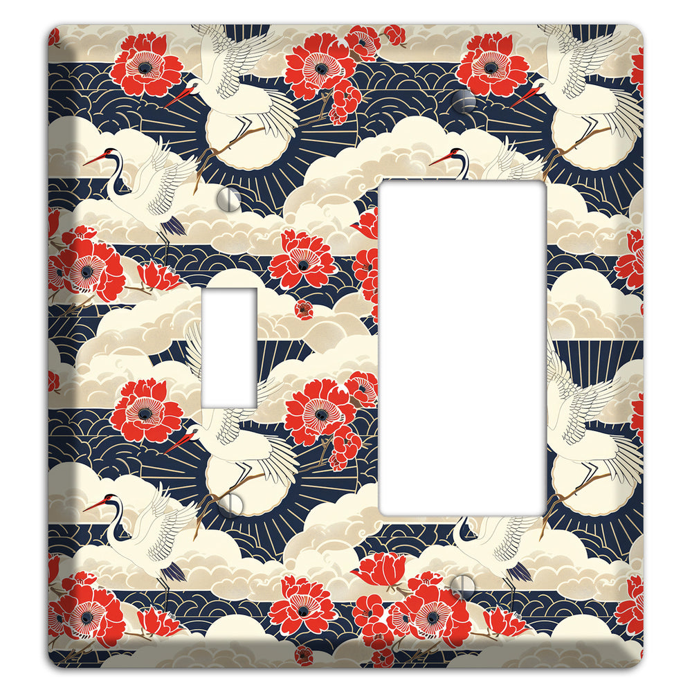 Crimson Peony Ascent Toggle / Rocker Wallplate