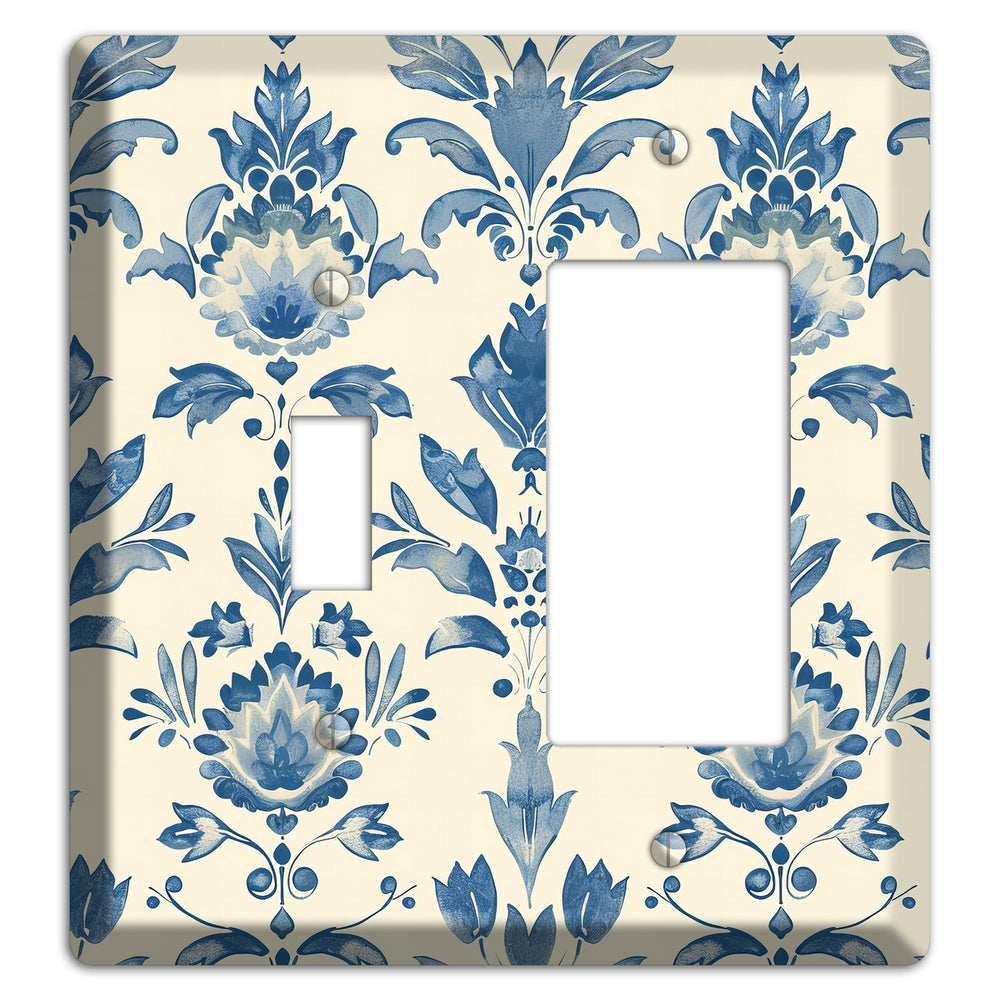 Bloom & Indigo Toggle / Rocker Wallplate