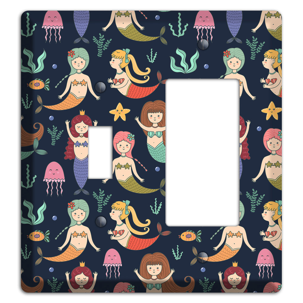 Mermaid Lagoon Party Toggle / Rocker Wallplate