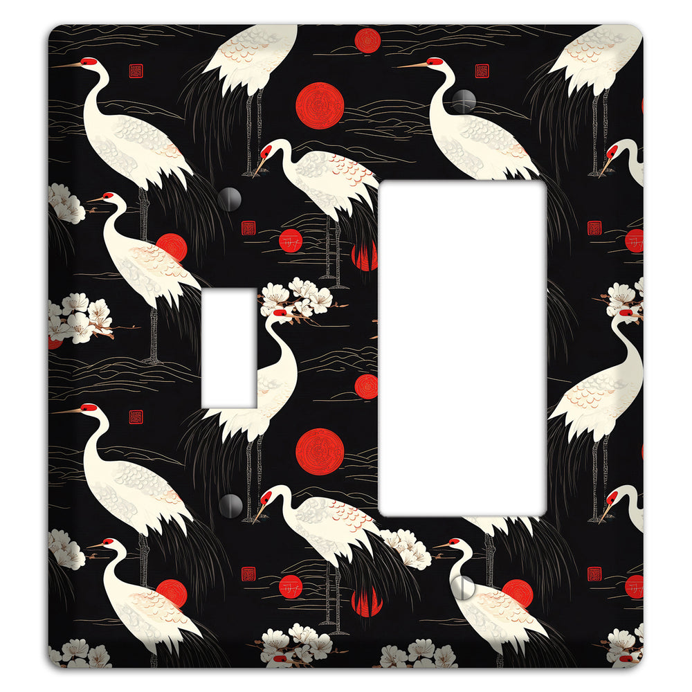 Obsidian Sun Vigil Toggle / Rocker Wallplate