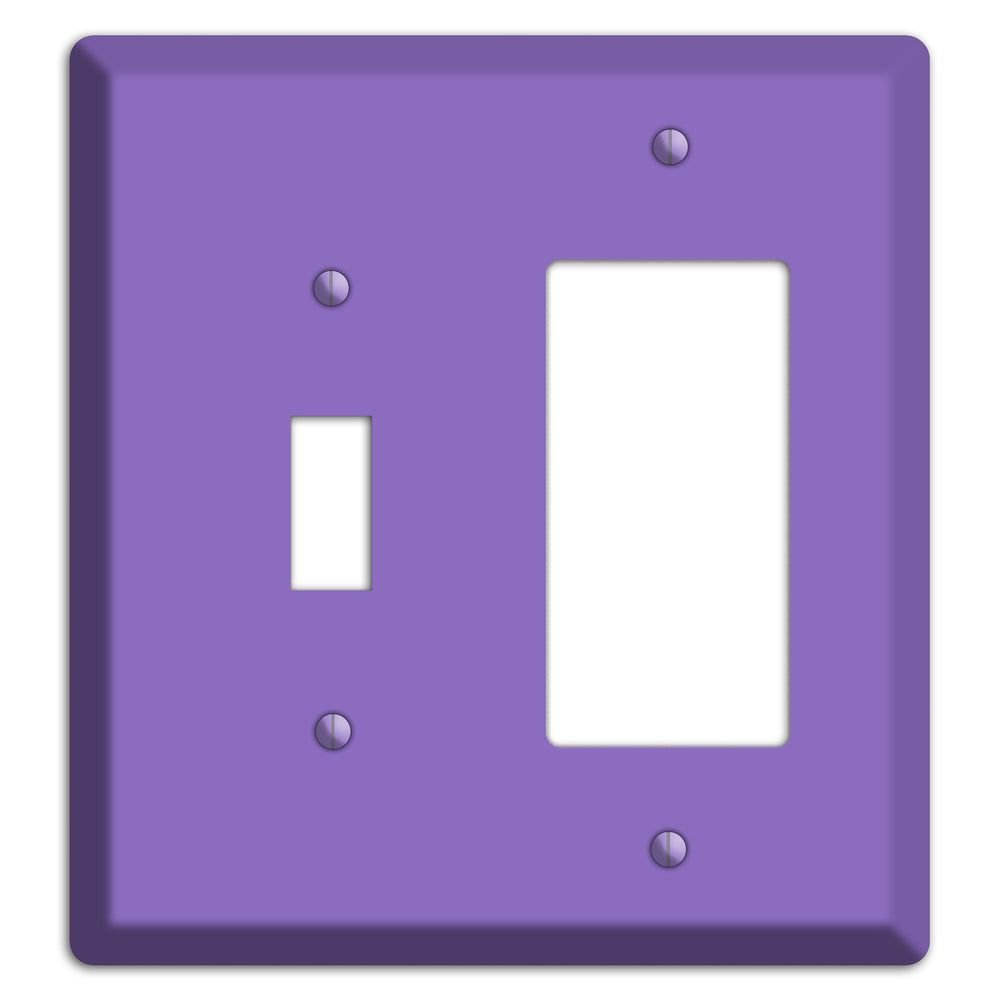 Baxter Violet Bloom Toggle / Rocker Wallplate