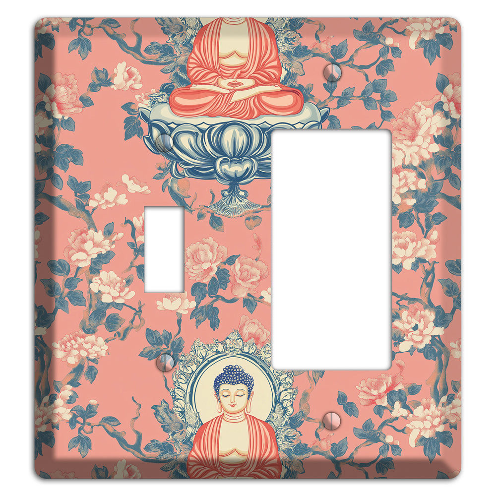 Lotus & Blossom Toggle / Rocker Wallplate