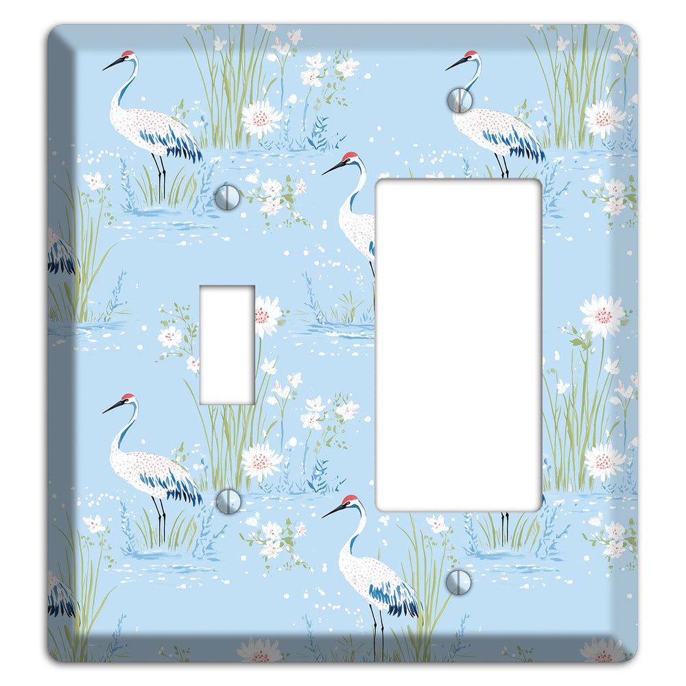 Powder Blue Marsh Toggle / Rocker Wallplate