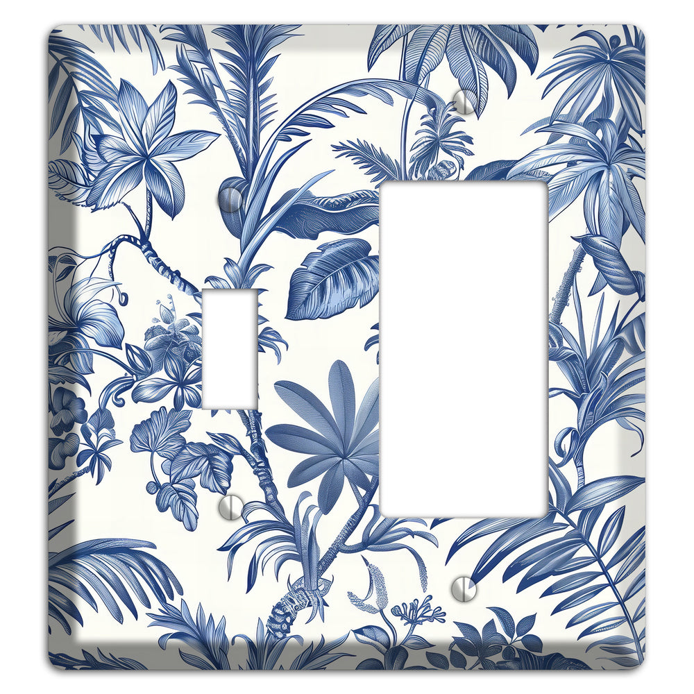 Tropic Indigo Reverie Toggle / Rocker Wallplate