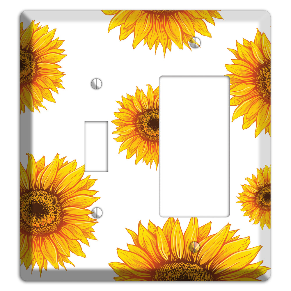 Solar Bloom Scatter Toggle / Rocker Wallplate