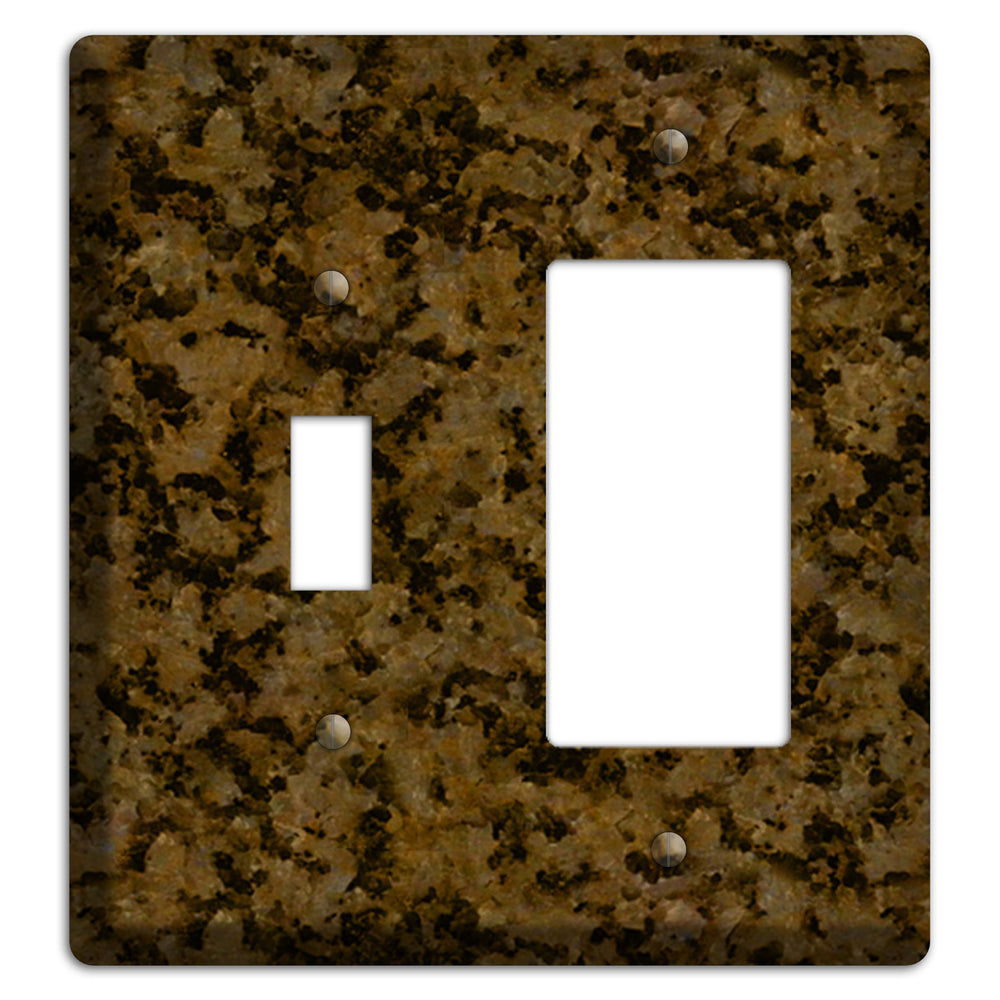 Tropic Brown Granite Toggle / Rocker Wallplate