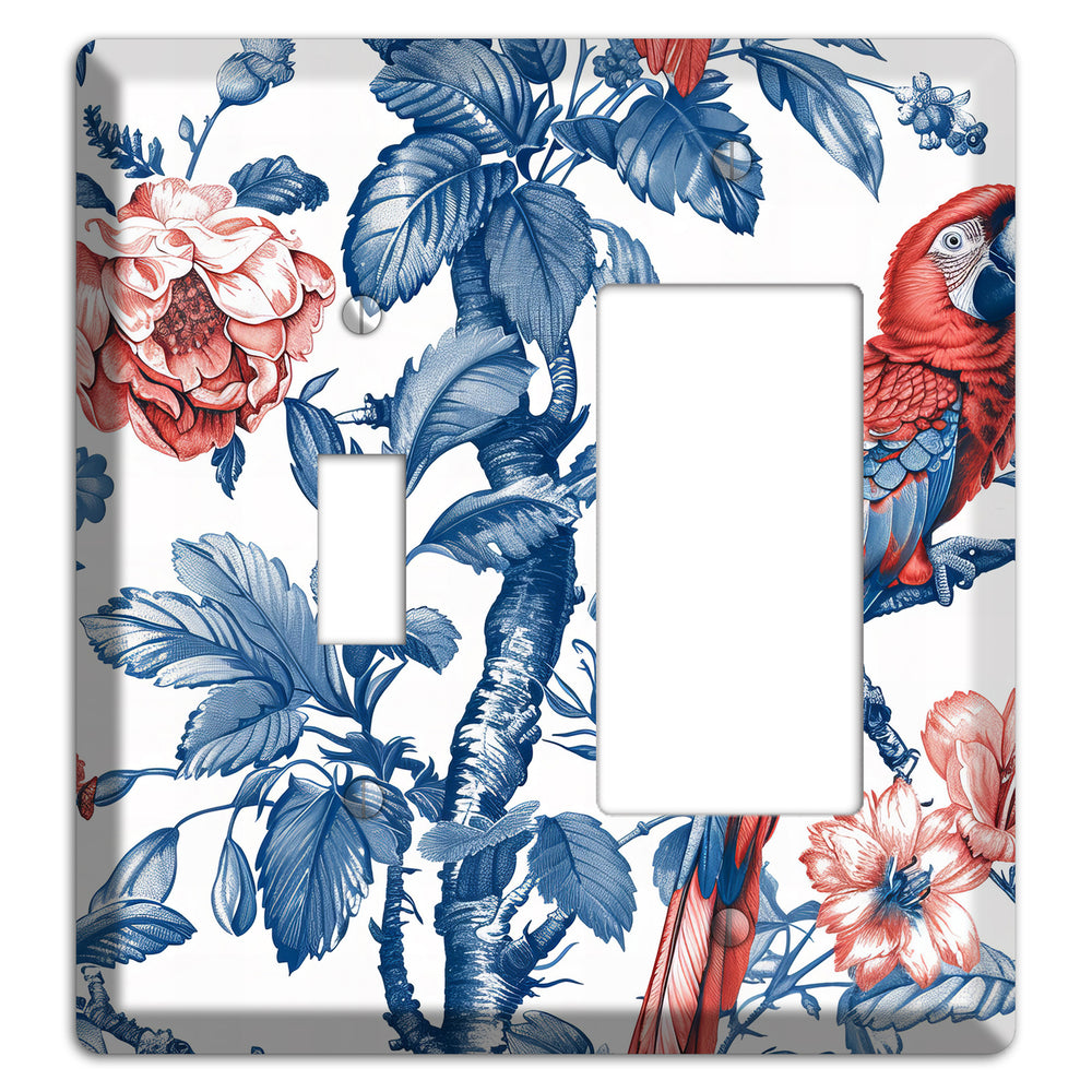 Scarlet in Bloom Toggle / Rocker Wallplate