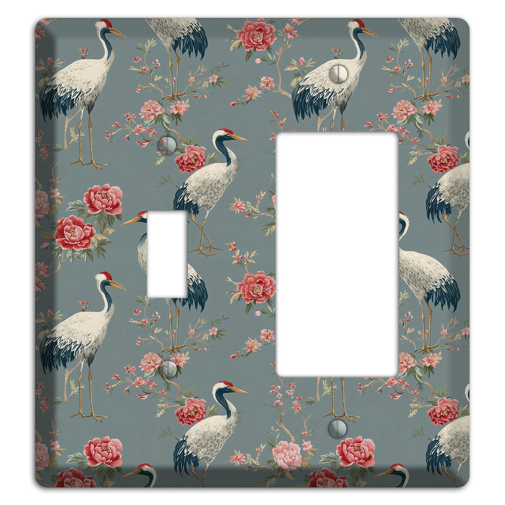 Slate Peony Vigil Toggle / Rocker Wallplate