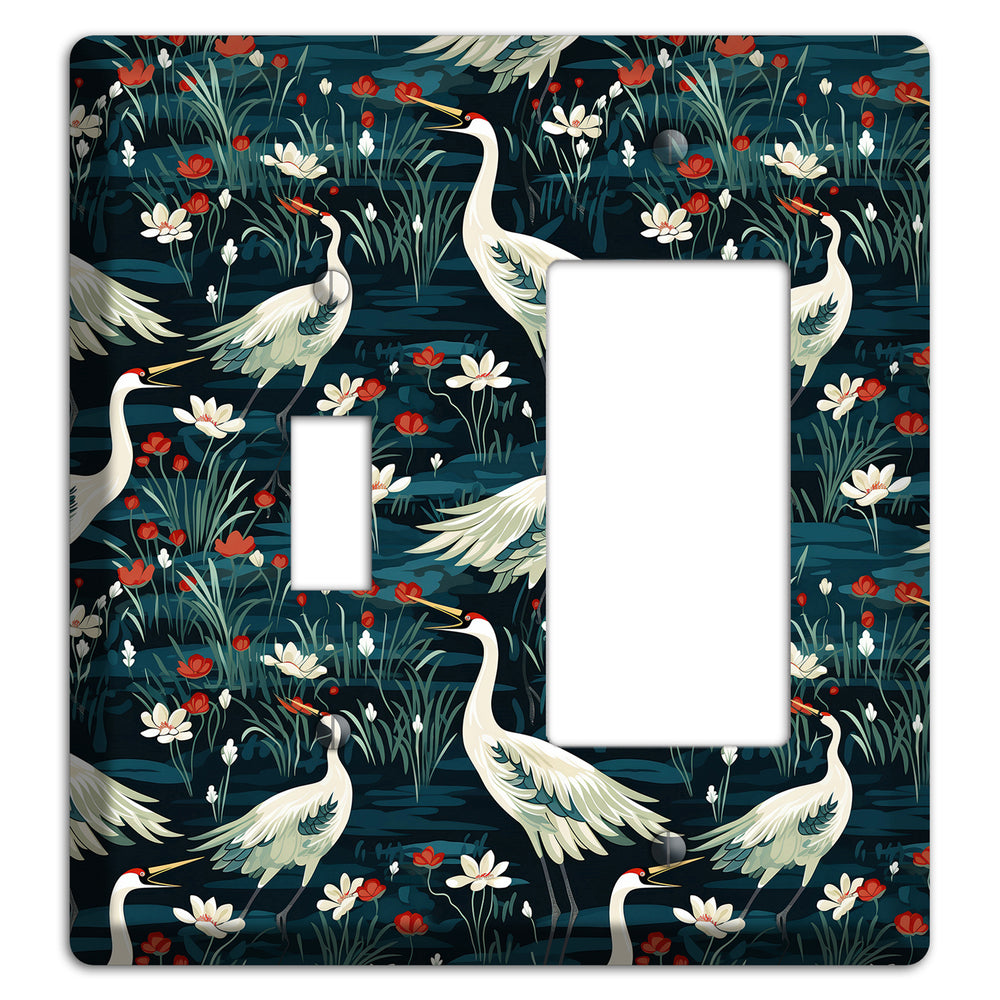 Midnight Lotus Marsh Toggle / Rocker Wallplate