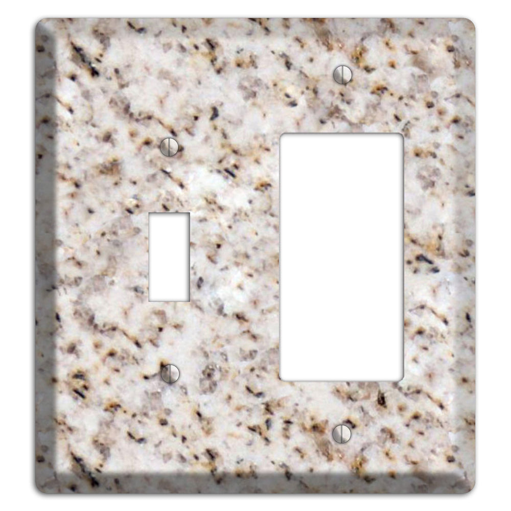 Luna Pearl Granite Toggle / Rocker Wallplate