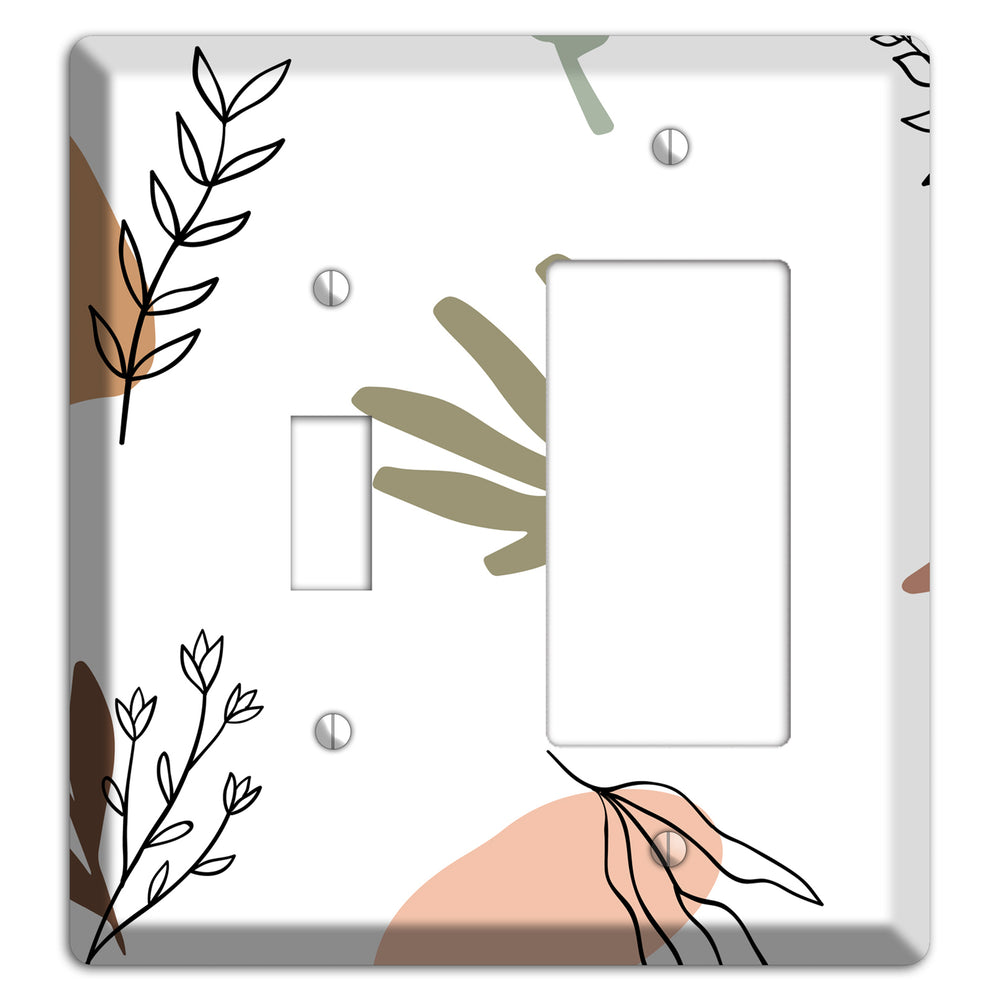 Wildflower & Clay Toggle / Rocker Wallplate
