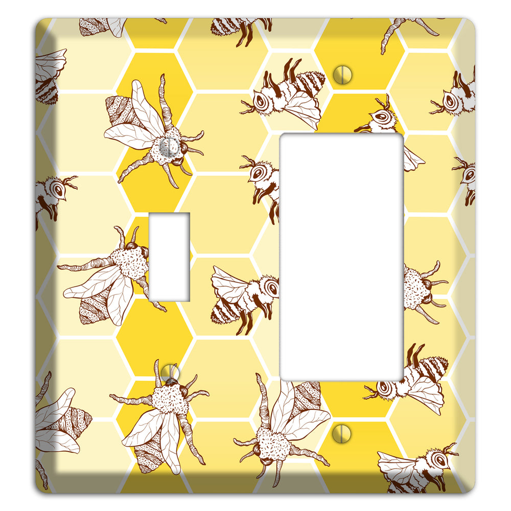 Hive & Wing Toggle / Rocker Wallplate