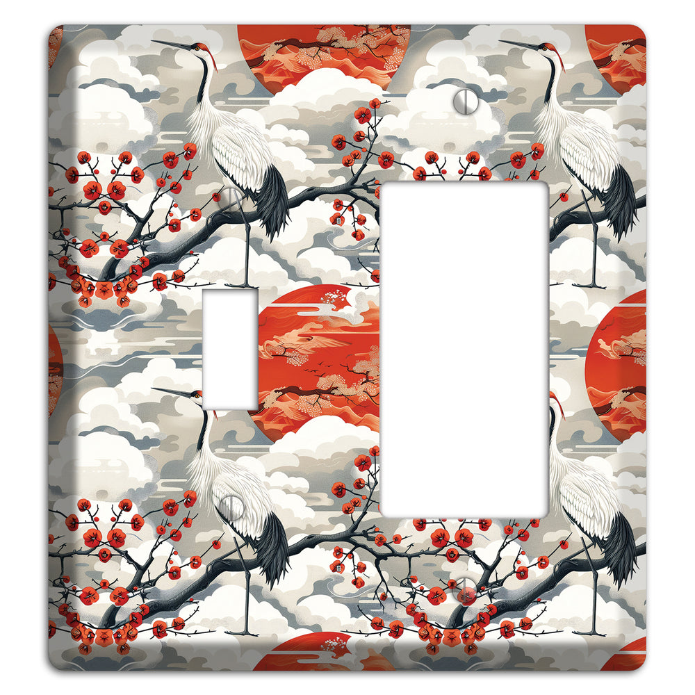 Vermillion Sun Rising Toggle / Rocker Wallplate