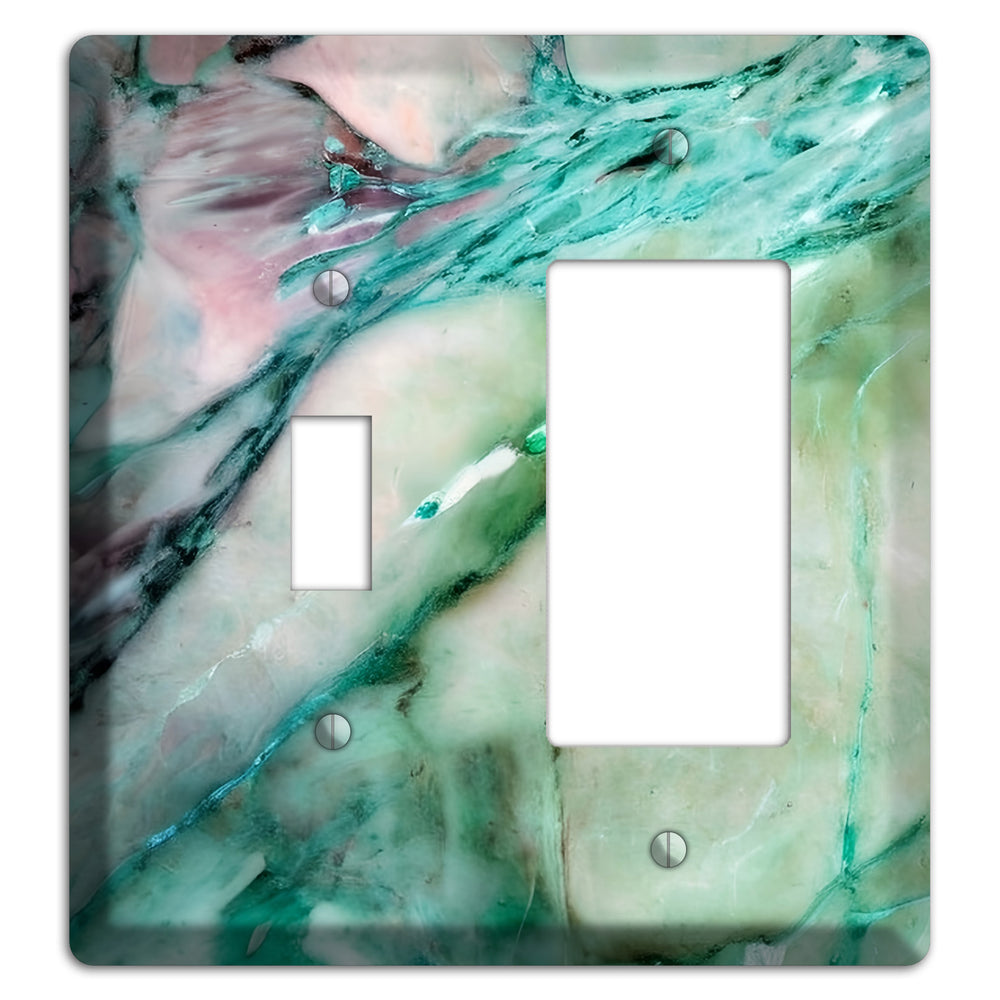 Monte Carlo Marble Toggle / Rocker Wallplate