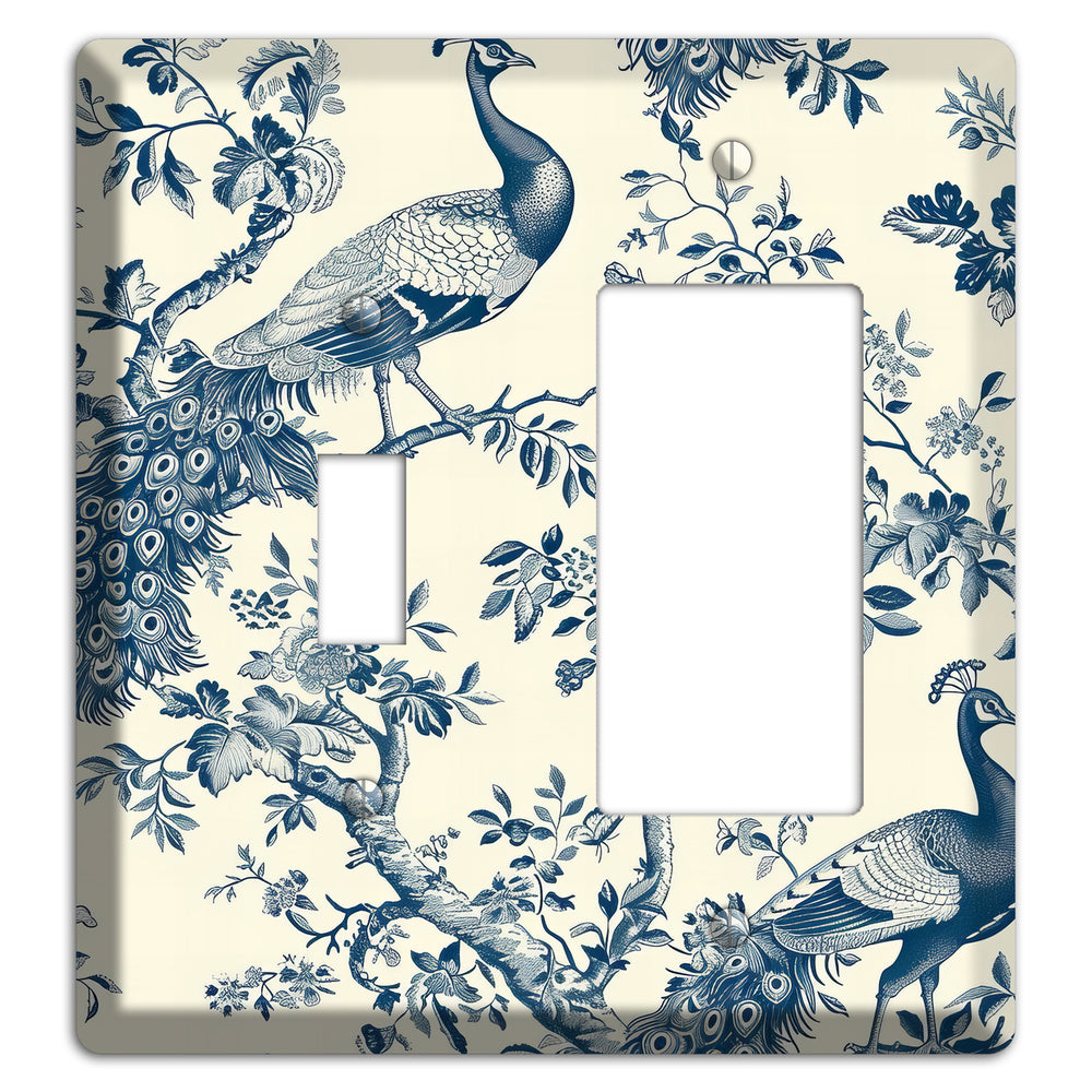 Peacock Court Toggle / Rocker Wallplate