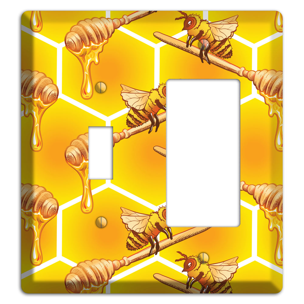 Golden Hive Ritual Toggle / Rocker Wallplate