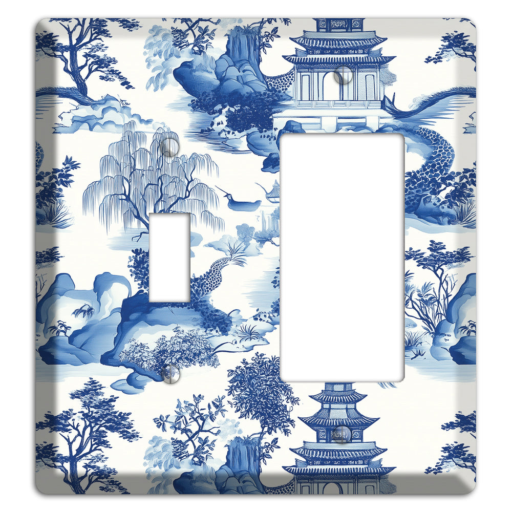 Willow & Pagoda Toggle / Rocker Wallplate