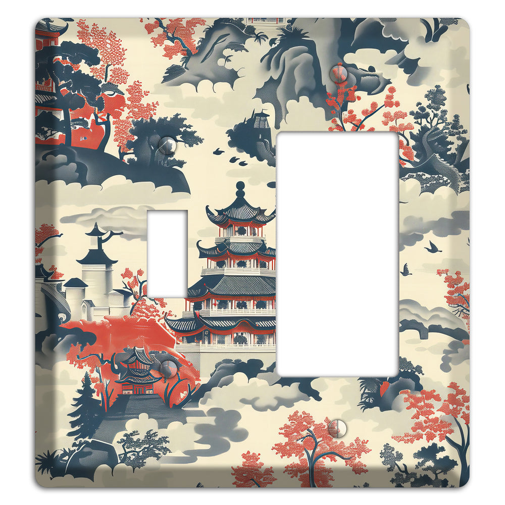 Ink & Ember Pagoda Toggle / Rocker Wallplate