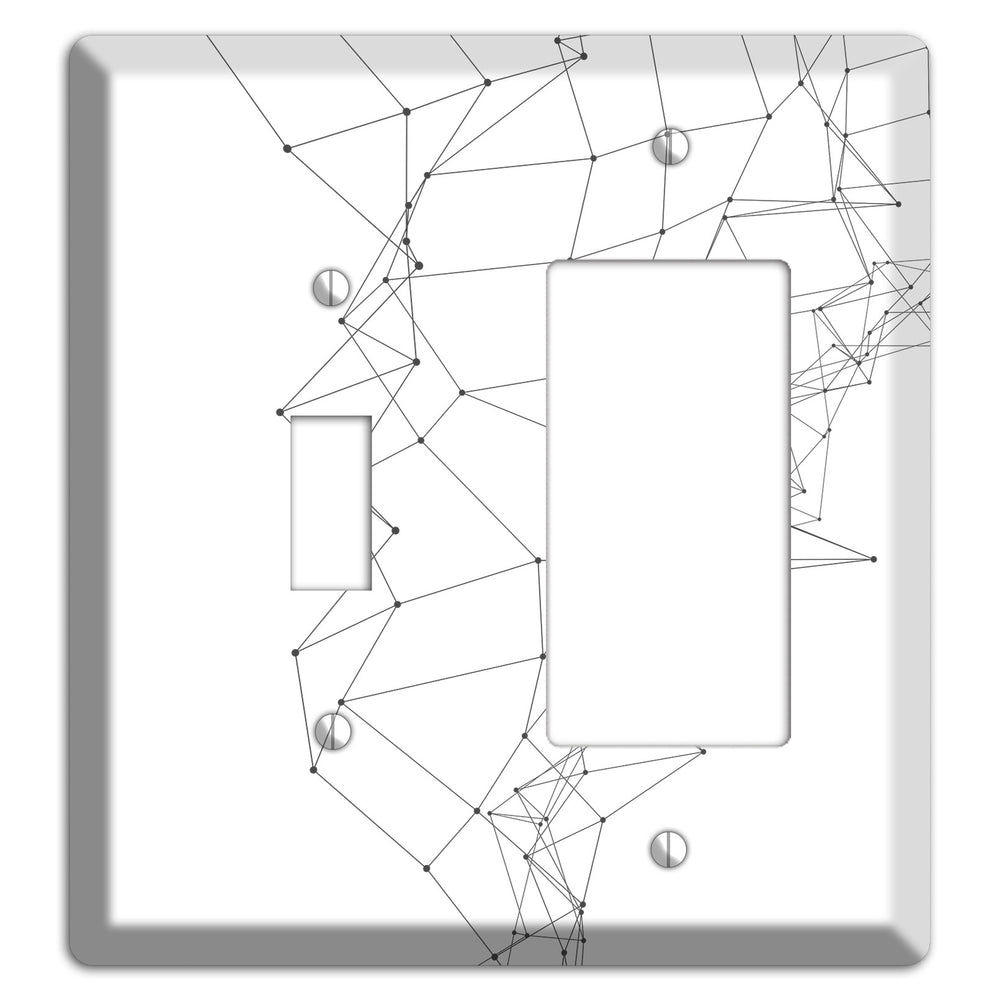 Neural Drift Lines Toggle / Rocker Wallplate
