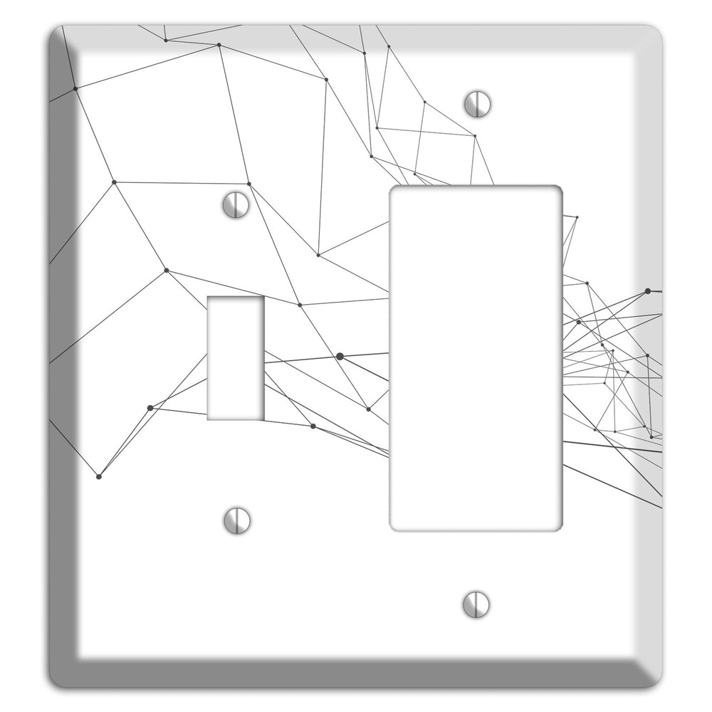 Gossamer Transit Map Toggle / Rocker Wallplate