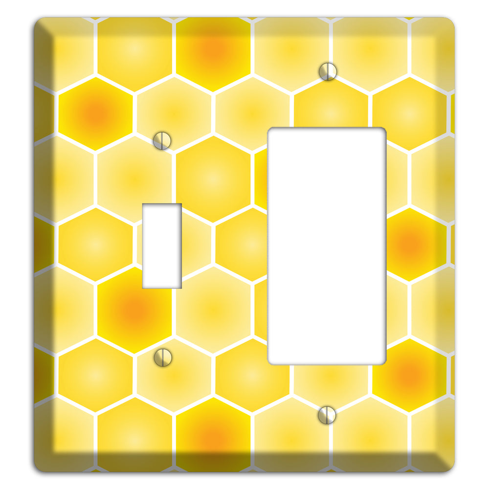 Liquid Gold Lattice Toggle / Rocker Wallplate