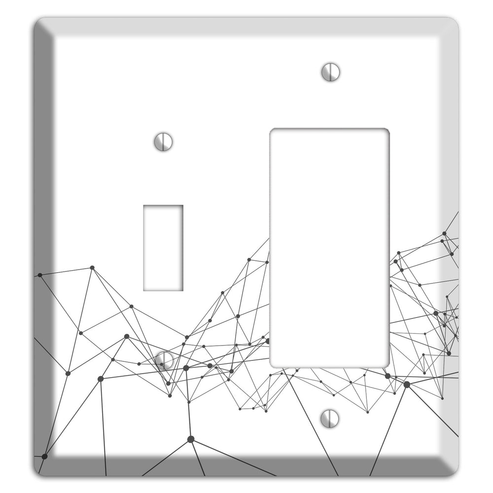 Fractured Cartography Toggle / Rocker Wallplate