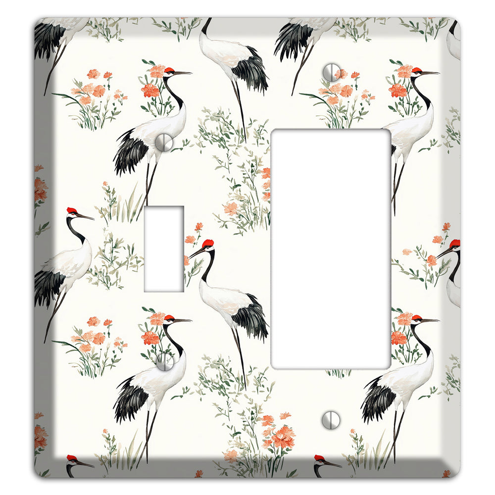 Coral Meadow Flight Toggle / Rocker Wallplate