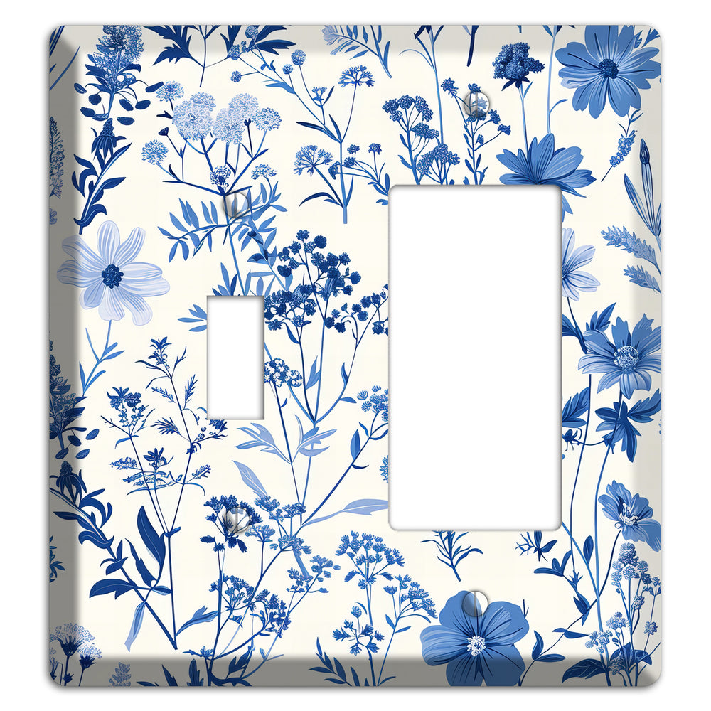 Meadow in Monochrome Toggle / Rocker Wallplate