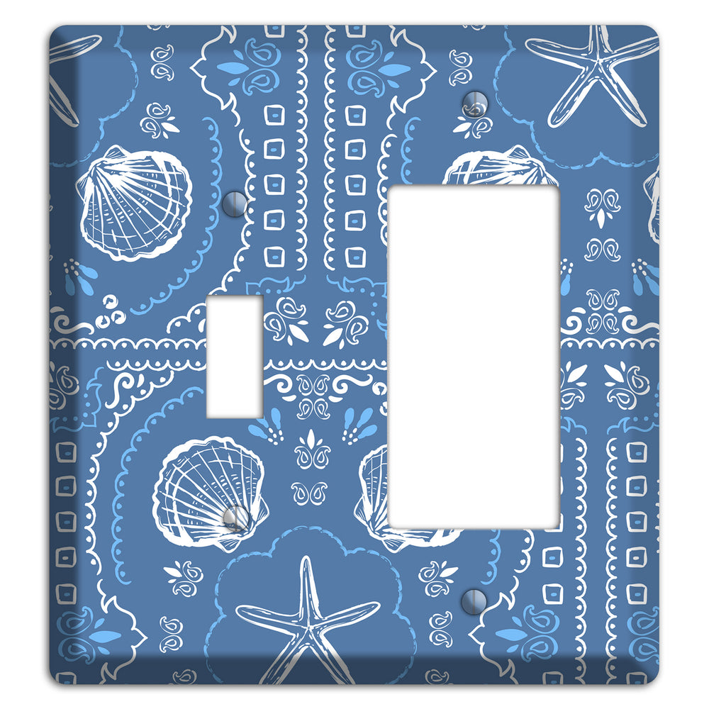 Cerulean Bandana Shore Toggle / Rocker Wallplate