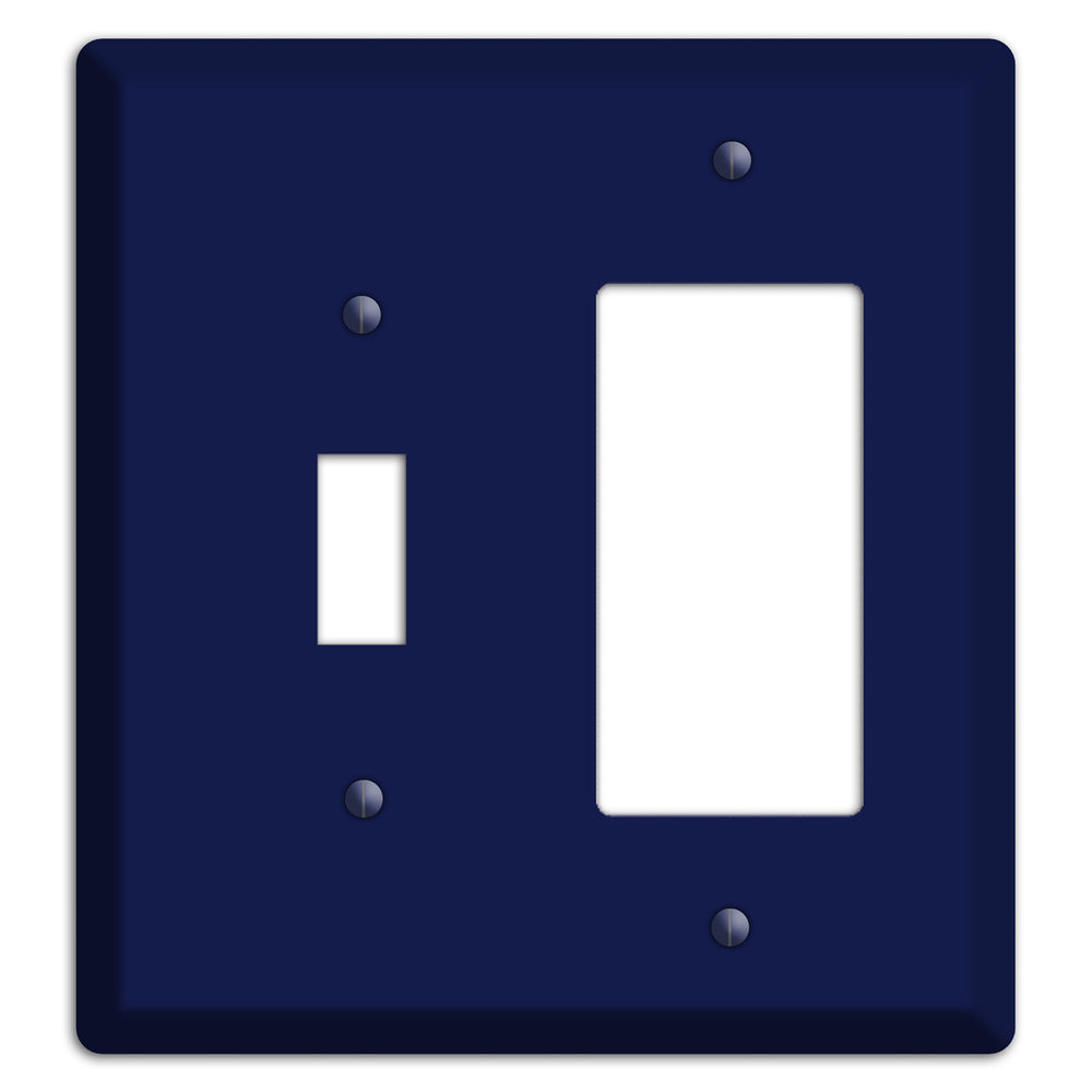Baxter Midnight Navy Solid Toggle / Rocker Wallplate