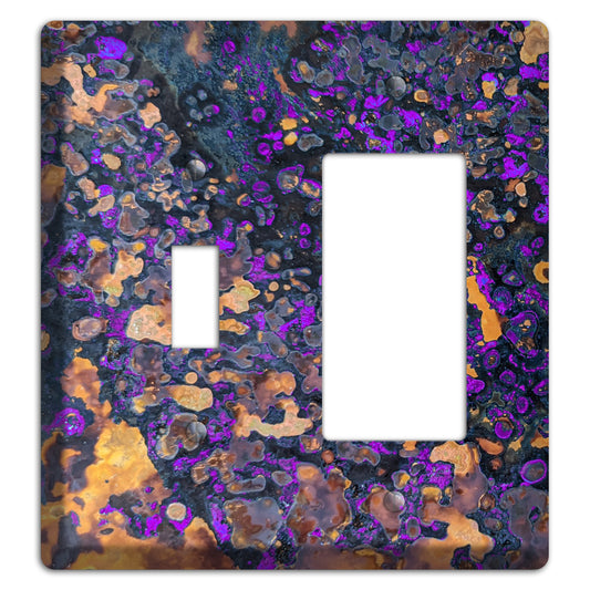 Copper Purple Toggle / Rocker Cover Plate