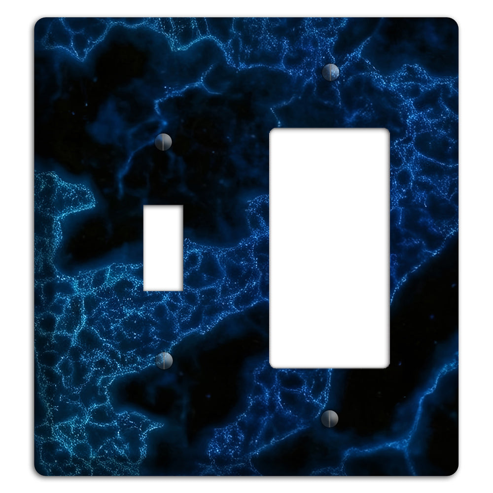 Midnight Marble Toggle / Rocker Wallplate