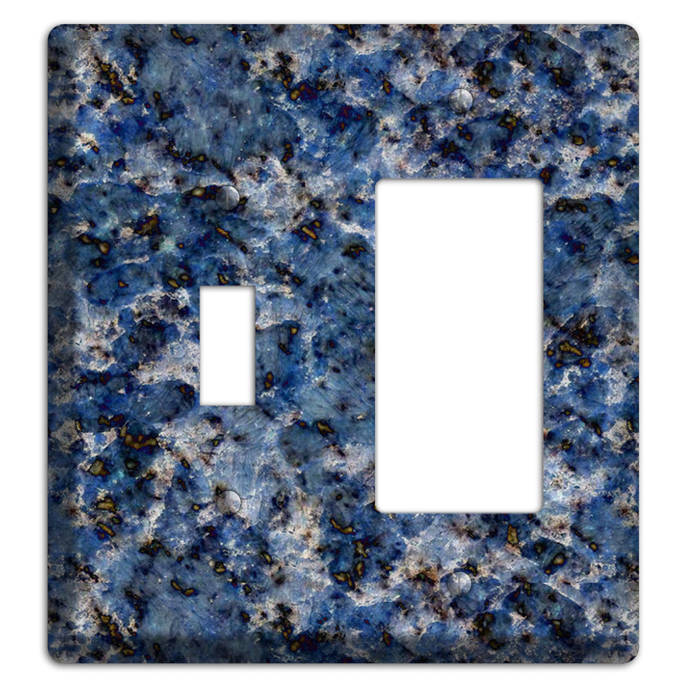 Blue Bahia Granite Toggle / Rocker Wallplate
