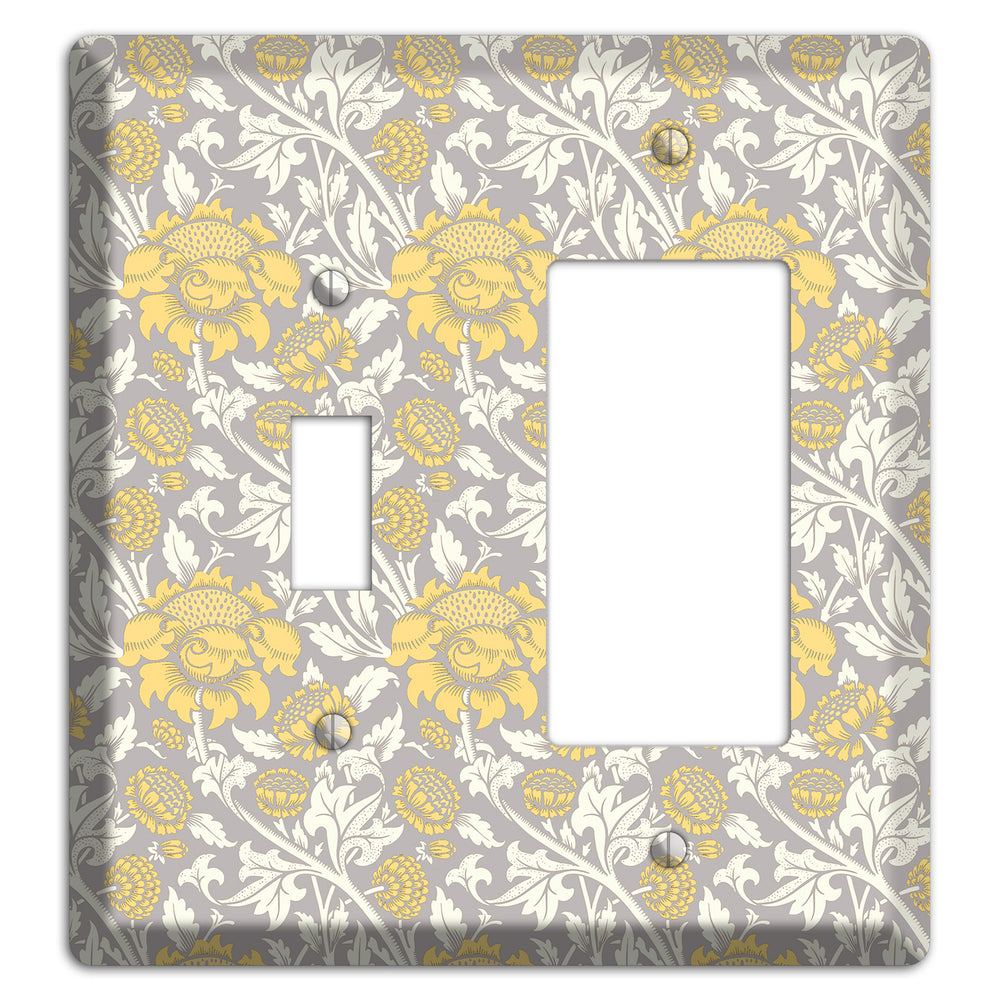 Golden Peony Lace Toggle / Rocker Wallplate