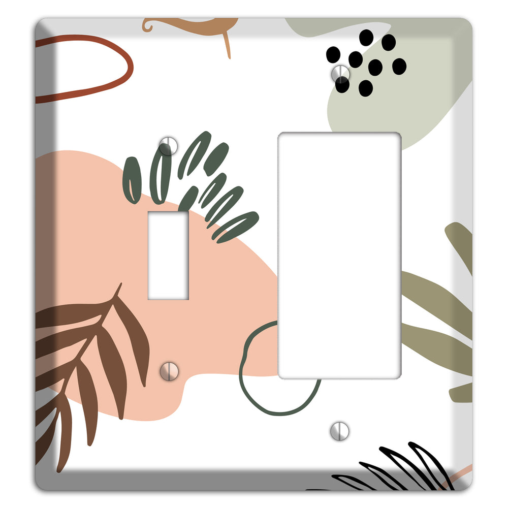 Botanical Scatter Toggle / Rocker Wallplate