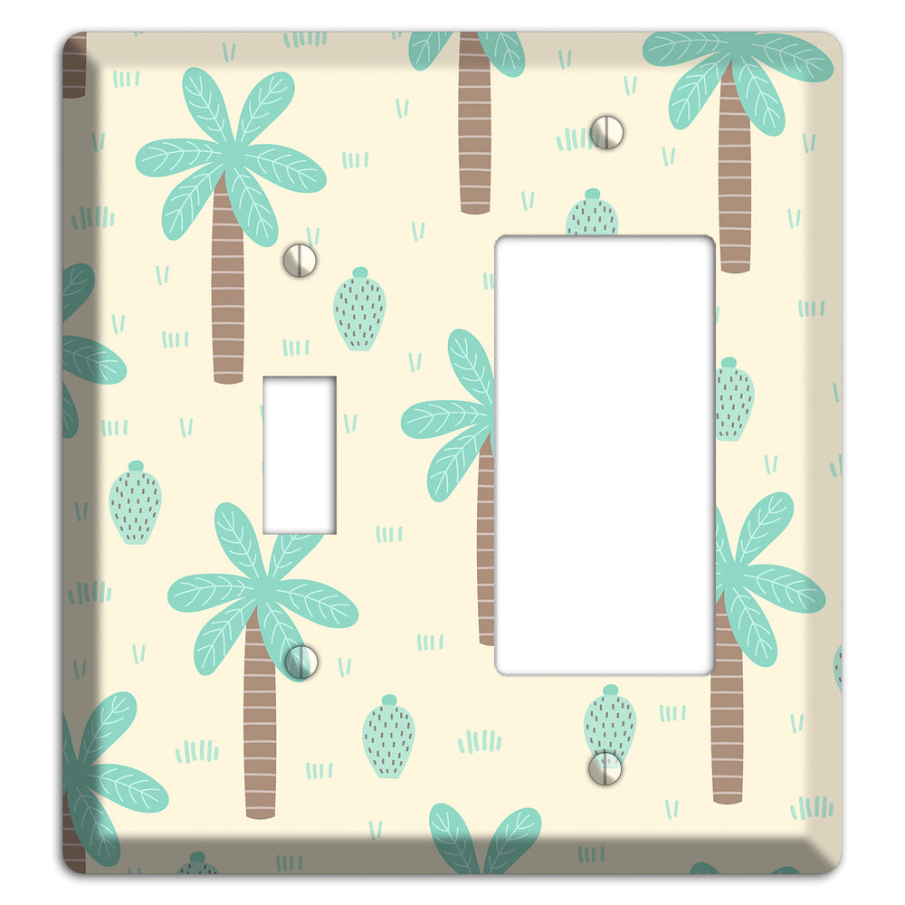 Dino Palmscape Toggle / Rocker Wallplate